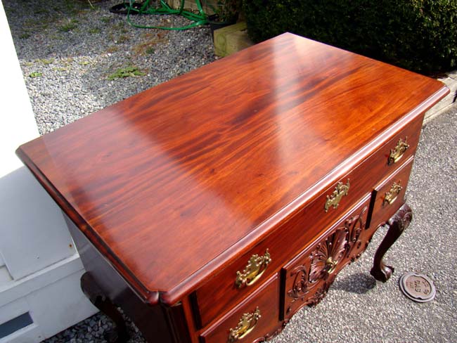 A Magnificent Chippendale style mahogany Lowboy made by Boston cabinetmaker Olof Althin circa 1890 — image 6